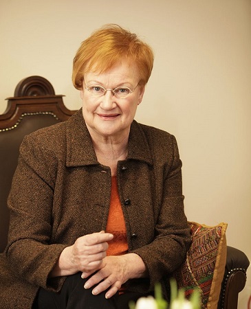 Former President Tarja Halonen, Photo source Halonen´s website. 