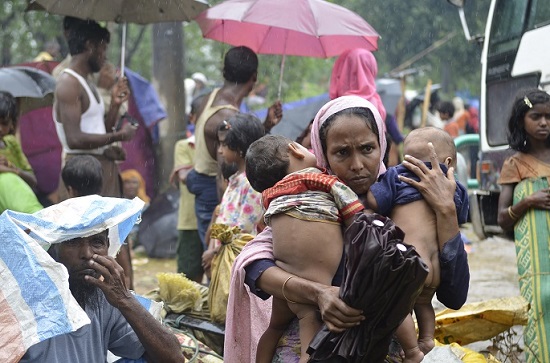 Rohingya refugees who were forced to leave their country by Myanmar security forces arrived in Bangladesh to save their lives. Photo Mostafizur Rahman.