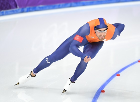 Kjeld Nuis from the Netherlands competes during mens' 1500m event of speed skating at 2018 PyeongChang Winter Olympic Games at Gangneung Oval, Feb. 13, 2018. File Photo Xinhua.