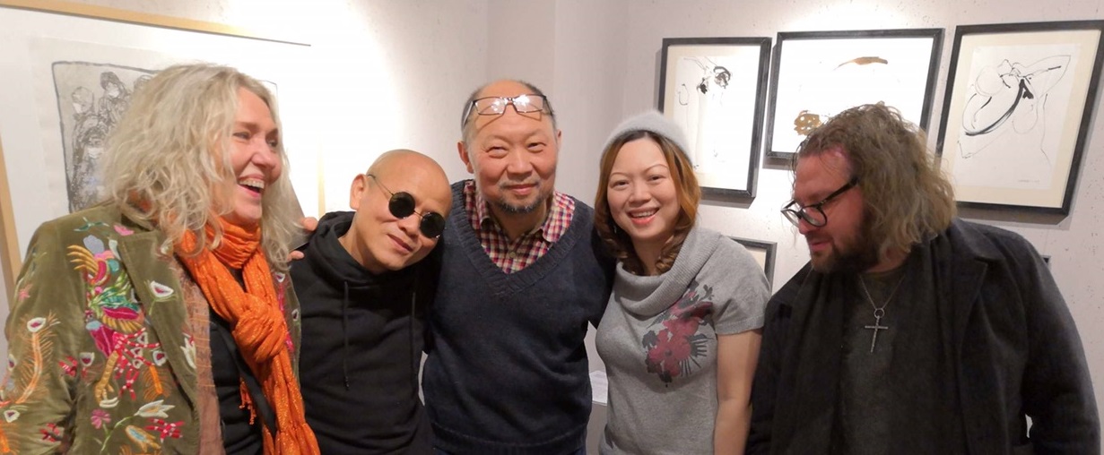 From left to right: Mia Waire, Yu Cun, Liang Yue, Rain Lin, Mikko Ilmari Hallikainen. Photo Source Rain Lin.