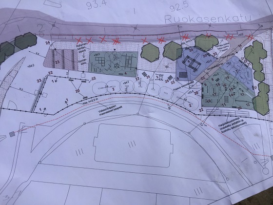 The design of the park.  DF Photo.