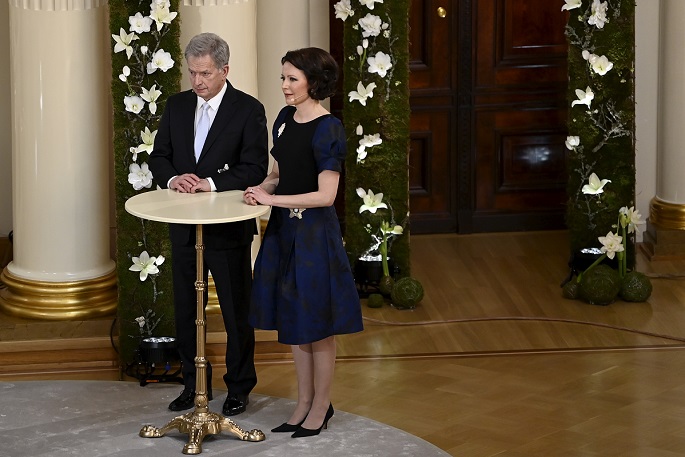 President Sauli Niinistö and First Lady Jenni Haukio on the Independence Day programme. Photo: President Office by Emmi Korhonen.
