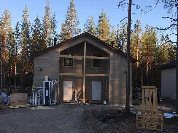 The under construction  Nova Skyland hotel at Santa Village in Rovaniemi.