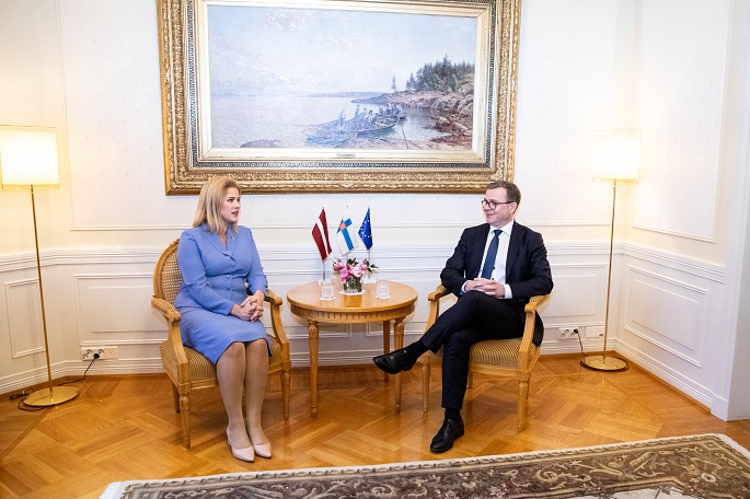 Finnish, Latvian PMs discuss bilateral ties, Baltic region security