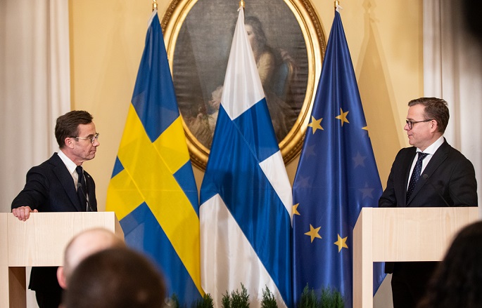 Finnish, Swedish PMs discuss eastern border situation