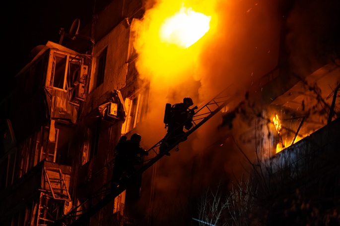 Russian strikes kill 1, injure 23 in Kiev, surrounding region