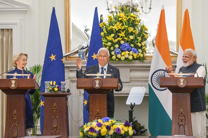 EU, India sign 13 deals including security and defence partnership