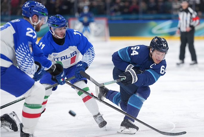 Finland beat Italy by 11-0 in Olympics Ice Hockey