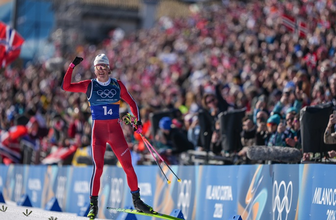Klaebo makes Winter Olympic history winning 9 golds