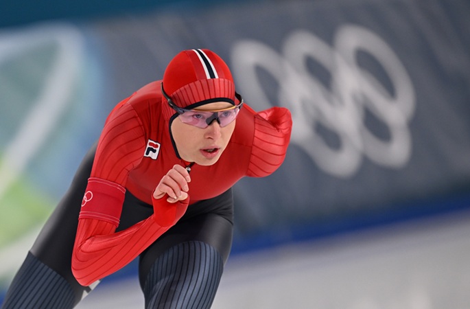 Ragne Wiklund of Norway competes during the speed skating women's 1500m event at the Milan-Cortina 2026 Olympic Winter Games in Milan, Italy, Feb. 20, 2026. File Photo: Xinhua.
