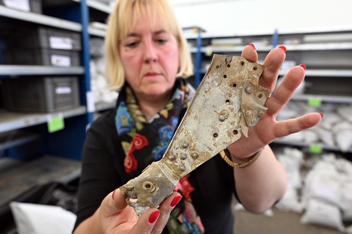 Archaeologists unearth wreckage of British WW II plane