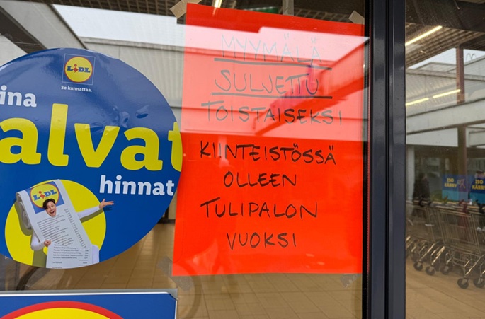 Shops in the market remained closed after the fire. DF Photo.