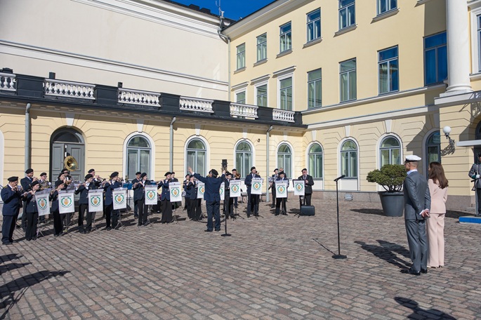 May Day celebration at Presidential Palace. Photo: President Office by Matti Porre.