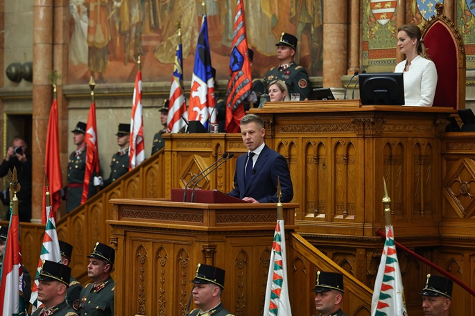 Magyar sworn in as Hungary's PM, highlighting unity, inclusiveness