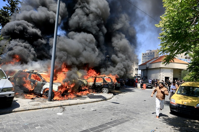 Israeli strikes kill 18 in Lebanon, missile fragme