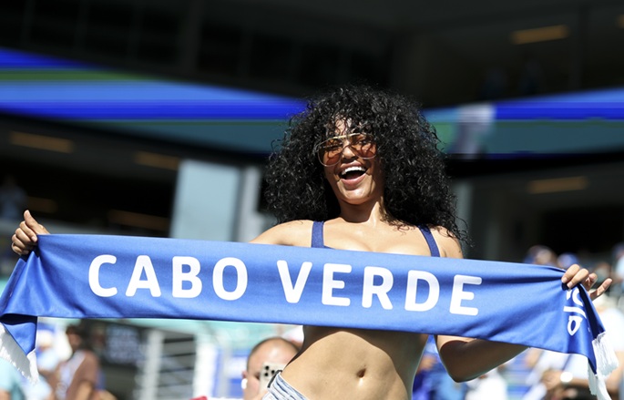 A fan of Cape Verde reacts before the match between Uruguay and Cape Verde at the World Cup at Miami Stadium, Miami, the United States, June 21, 2026 (US local time). Photo: Xinhua by Zhang Chen.
