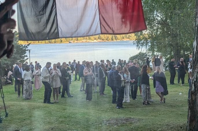 Social gathering at the residence of Egypt’s Ambassador to Finland on August marking the National Day of Egypt. Photo: Smarter Minds.